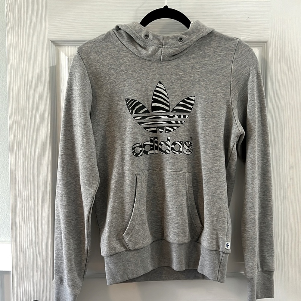 Adidas grey hoodie